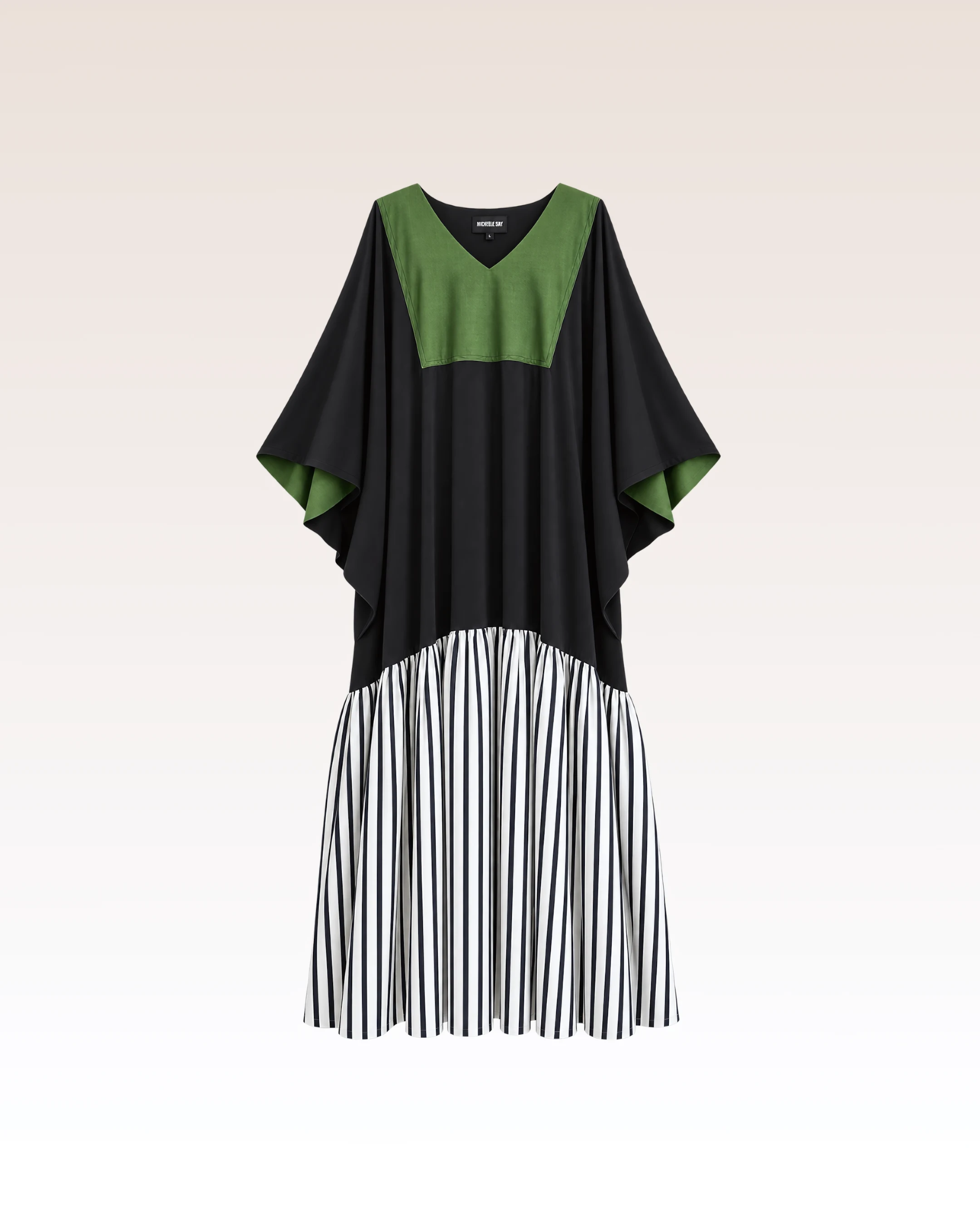 Robe Plissée Verte — vue 3